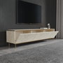 Hanah Home Mueble de TV Travertino y Oro